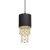 lampa wisząca Almeria E27 czarno/złota MLP6439 Milagro