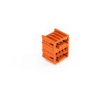 MCS-MINI dwupiętrowy wtyk 2 x 4 bieg. pomarań. raster 3,81 mm /100szt./ WAGO