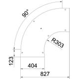 LBD 90 400 R3 FS Pokrywa łuku 90°