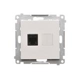Simon 55 Gniazdo telefoniczne pojedyncze RJ12 Jasnoszary mat TF1.01/114 KONTAKT