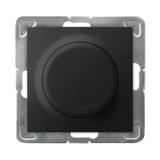 IMPRESJA Ściemniacz uniwersalny do obciążenia żarowego, halogenowego oraz LED - kolor czarny metalik