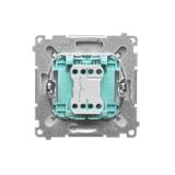 Simon Basic Przycisk dzwonek 10A 250V szybkozłączka satynowy BMD1.01/29 KONTAKT