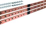 univers Szyna pozioma Cu do rozł. listwowych NH1/2/3 4-pol. 40x10mm (3 szt) UM08K HAGER