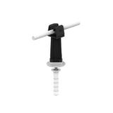 AN-59G/C/ Uchw.na dr.wkręc.z podst.plast. H=7cm - czarny