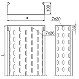 KCJ500H100/3 N Korytko 1,0 mm