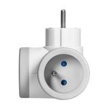 Rozgałęźnik elektryczny 2 gniazda USB + USB-C szybkie ładowanie