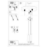 Sollux Lampa wisząca LINO 3P SL.1012