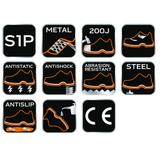 Półbuty robocze, skórzane, rozmiar 45, CE