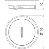 GES R2T Cu, Kaseta zasilająca z tubusem