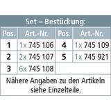 Komplet uziemiaczy do instalacji ośw. ulicznego, w kufrze 745 106