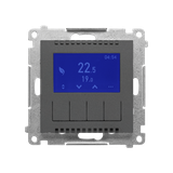Simon 55 Termostat programowalny z wyświetlaczem Grafitowy mat