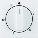 BERKER B.X/S.1 Płytka czołowa z pokrętłem Regulator do mechanizm łącz. czas. 0-15 min biały 16328989