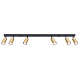 Plafon WINX 6L czarny/złoty