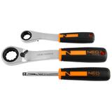 Zestaw nasadek przelotowych 1/4" + 3/8", 46 szt.