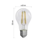 Żarówka LED Filament A60 8,5W E27 ciepła biel ściemnialna