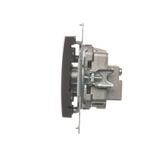 Simon 54 Gniazdo antenowe R-TV-SAT końcowe/zakończeniowe brąz mat