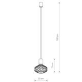 Nowodvorski lampa wisząca Pico I GU10 czarna O20cm 8862