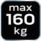 Przyssawka próżniowa z pompką, do glazury i szkla, 160 kg, w walizce