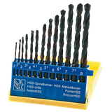Wiertła do metalu HSS, 2.0-8.0 mm, zestaw 13 szt.