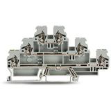 Złączka trzypiętrowa PE / N / L 2,5mm2 szara 870‑577 /50szt./ WAGO