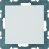 BERKER B.Kwadrat/S.1/B.3/B.7 Zaślepka z płytką czołową bez pazurków rozporowych biały 10098989 HAGER