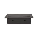 Gniazdo meblowe wpuszczane w blat z grubym rantem 2x2P+Z 3 porty USB czarne OR-AE-1324/B ORNO