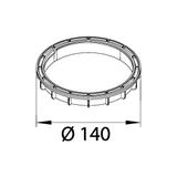 tehalit.VE-EE Pierścień zaciskowy do puszki instalacyjnej <32mm czarny