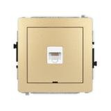 DECO Mechanizm gniazda komputerowego pojedynczego 1xRJ45, kat. 5e, 8-stykowy, bez pola opisowego zło