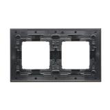 Simon 54 NATURE WMDZ-0120xS-083 Ramka 2-krotna Nature-Metal, INOX DARK, IP20/IP44. (IP44-należy zast DRN2/83 KONTAKT