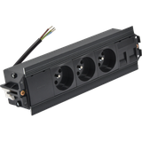 SIMON 480 TS48-510E300K0-44 Indesk 3 gn. typ E i płytka dla 2 złączy RJ45 keystone; złącze w układzi