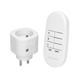 Bezprzewodowe gniazdo mini sterowane pilotem 1+1