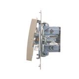 Simon 54 Łącznik schodowy 16A 250V zaciski śrubowe złoty mat DW6A.01/44 KONTAKT