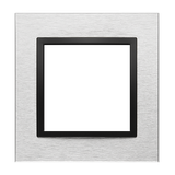 Simon 54 NATURE WMDZ-0110xS-082 Ramka 1-krotna Nature-Metal, INOX NERO, IP20/IP44. (IP44-należy zast DRN1/82 KONTAKT