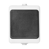 Przycisk dzwonek AQUATIC MINI IP54 10A 230V AC biało-czarny OR-OE-7304/WB ORNO