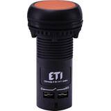 ECF-11-A - Przycisk kompaktowy z guzikiem krytym, 1NO+1NC, Pomarańczowy