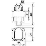 Zacisk KS, 1-częściowy M10, St/tZn