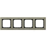 SONATA Ramka poczwórna - kolor nowe srebro