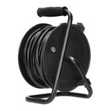 Przedłużacz bębnowy MINI 4 gniazda (Schuko) metalowy stojak polwinit H05VV-F 3x1mm2 - 15m OR-AE-1317