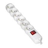 Rozgałęźnik wielogniazdowy 6x2P+Z z wyłącznikiem Schuko biały OR-AE-13269(GS)/W ORNO