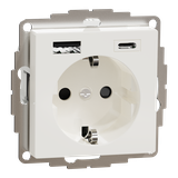 Merten gn. Schuko z ład.USB A+C 3A b.p MTN2367-0319 SCHNEIDER