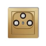 DECO Mechanizm gniazda multimedialnego 3F DATA (Vectra) złoty