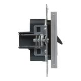 SUNO - Gniazdo głośnikowe pojedyncze, Aluminium, Legrand