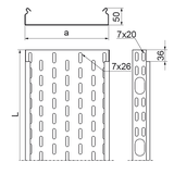 KOJ100H50/3 N KORYTKO 1,0 MM