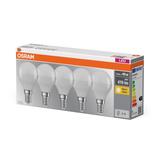 Lampa LED BASE Classic P40 4,9W/827 230V plastik E14 FS5 OSRAM