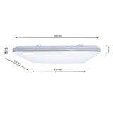 Milagro plafon LED Palermo 72W 4320lm 3000/6000K (pilot w zestawie) biały ML4857