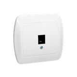 Simon Akord Gniazdo telefoniczne RJ11 pojedyncze. Montaż na łapki lub wkręty biały