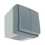 Łącznik świecznikowy AQUATIC PRO IP55, 10A, 230V AC, Szaro-Grafitowy 10 sztuk