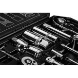 Klucze nasadowe 1/2", 1/4", zestaw 73 szt., CrV