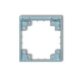 MINI SCHUKO Ramka pośrednia do gniazda bryzgoszczelnego z uziemieniem SCHUKO lazurowy KARLIK
