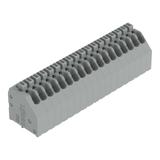 Złączka do płytek drukowanych przycisk 0,5mm2 RM 2,54mm 18-bieg szara /25szt./ 250-1418 WAGO